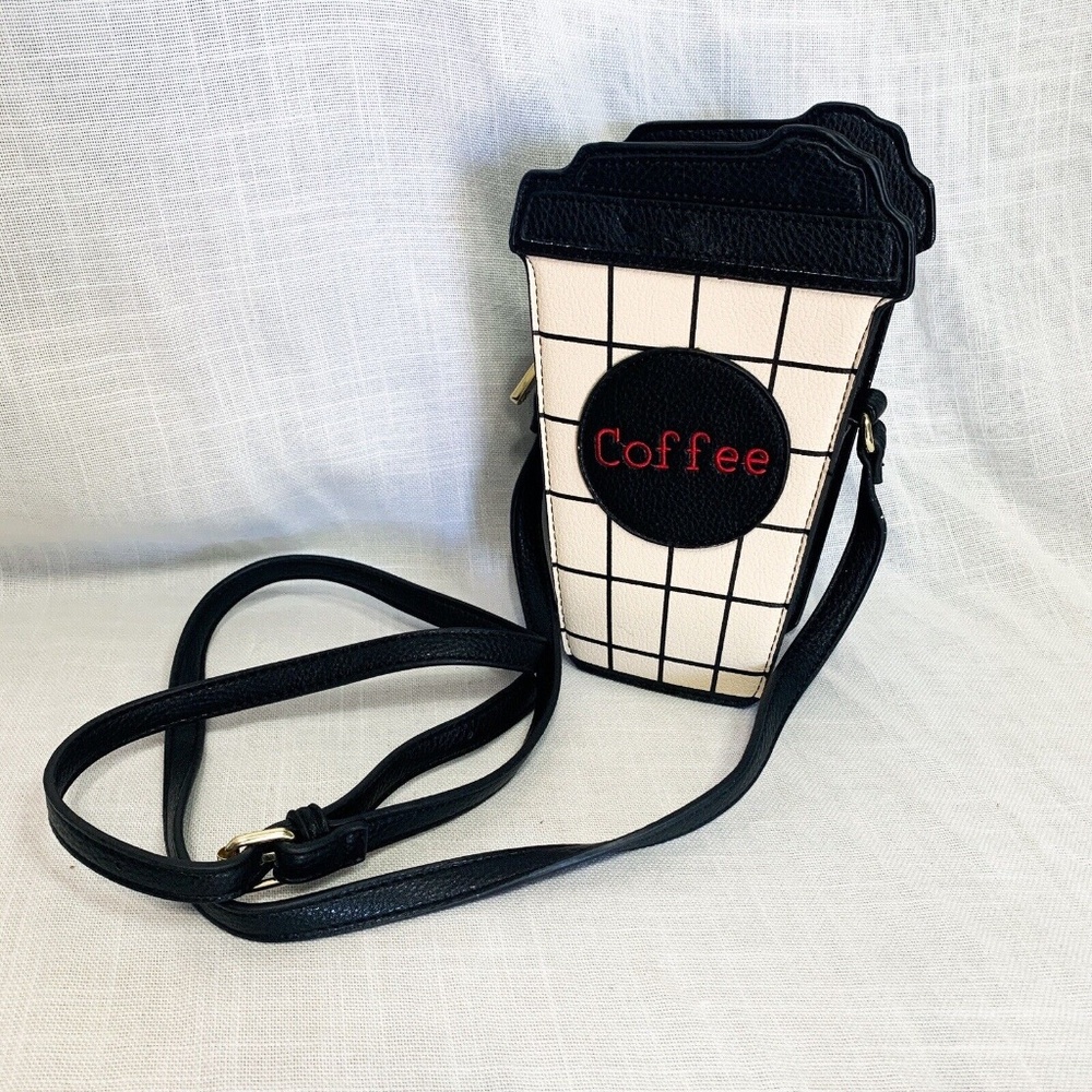Novelty Espresso Cup Purse Crossbody Strap Dopamine Fashion Coffee Lover Bag